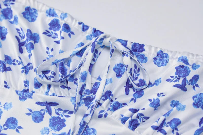 Women Elegant Floral Beach Vacation Bodycon Streetwear Long Dress 2026 Summer Clothes Wholesale Items For Business