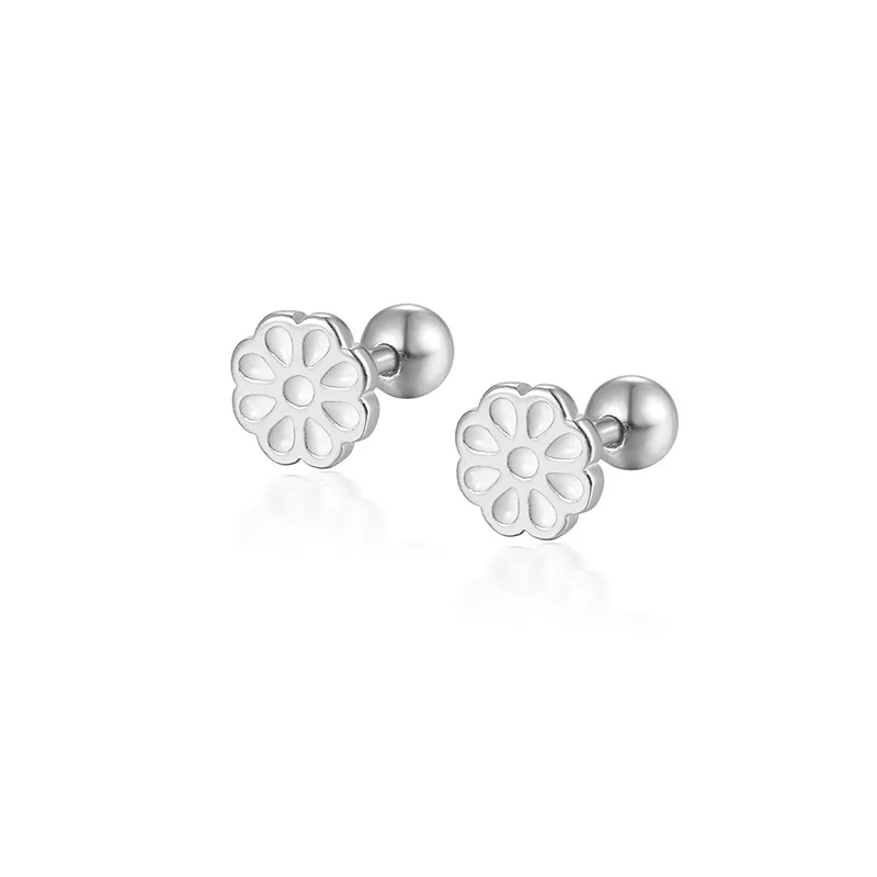 925 Sterling Silver Fashion Love Butterfly Romantic Star Crown Screw Stud Earrings for Women Ear Bone Piercing Jewelry