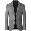 New Men Blazer Slim Fit Plaid Long Sleeve Smart Casual Blazer for Men 2026 Spring and Autumn Wedding Coat for Men Clothes
