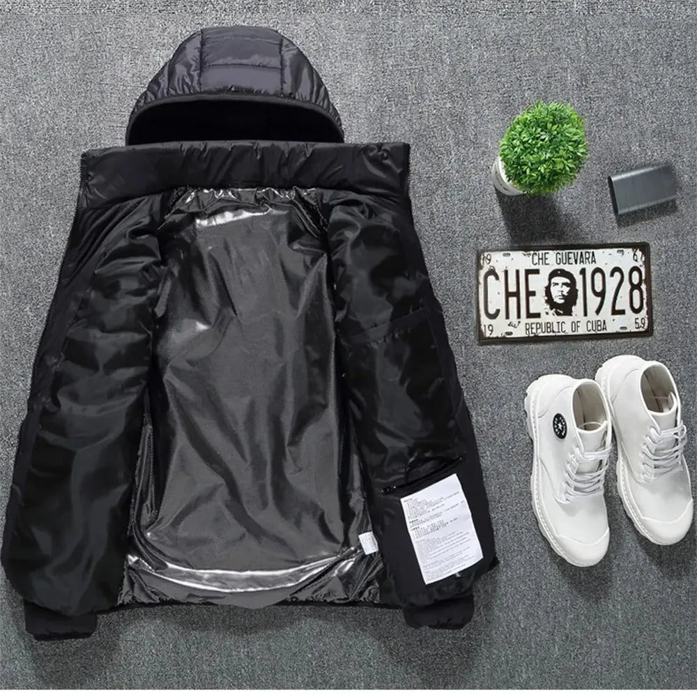 Self Heated Jacket Men Women USB Heated Clothing Cotton Washed Winter Thermal Skiing Camping Hiking Jacket 2-21 Areas Warm Coats