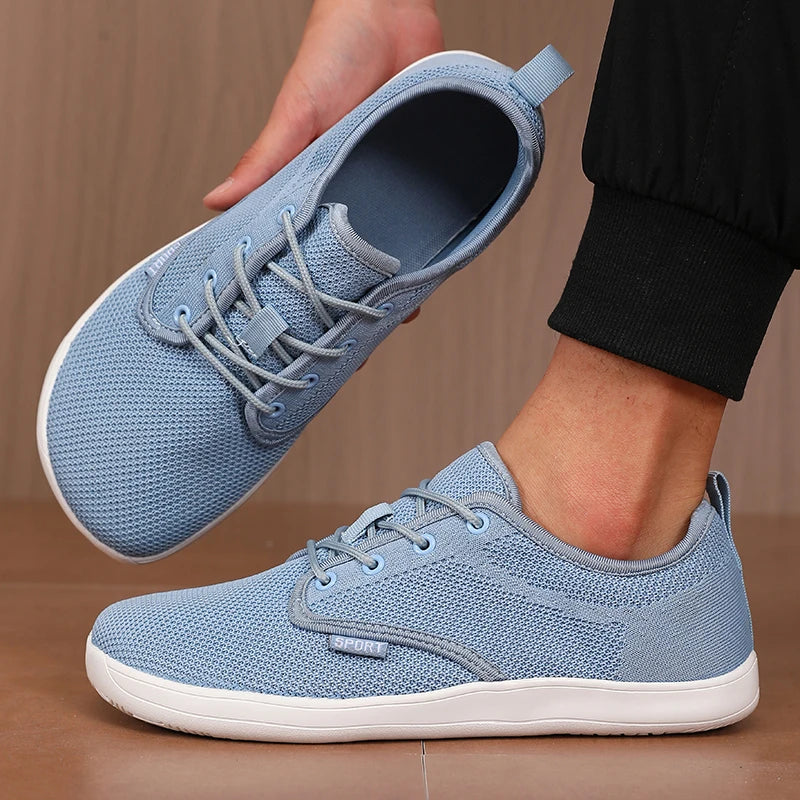 Unique Mesh Sports Shoes Flexible Wide Toe Breathable Minimalist Walking Shoes Outdoor Activities Tennis Foldable Men's Shoes