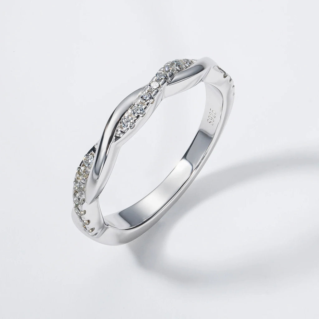 1.5ct Princess Cut Center Moissanite Bridal Rings Set  925 Sterling Silver Engagement Wedding Band Rings Wholesale
