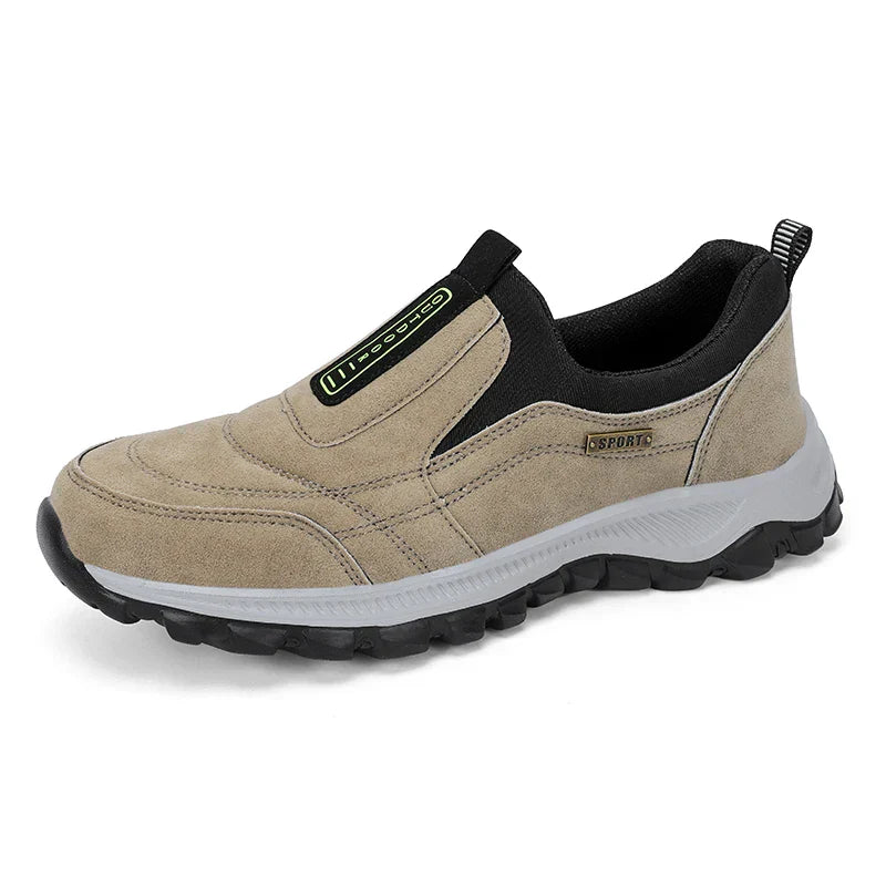 2025 New lightweight casual sports shoes, men's plaque-sized running shoes, loafers, walking and outdoor hiking shoes