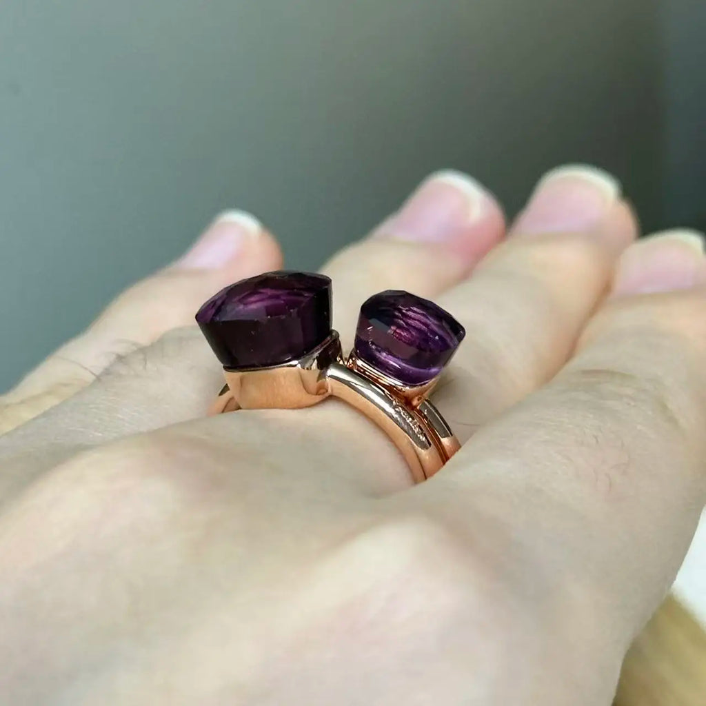 Classic and Petite Ring Set for Women Colorful Cyrstal Fashion Jewelry Gift Vanlentine's Day