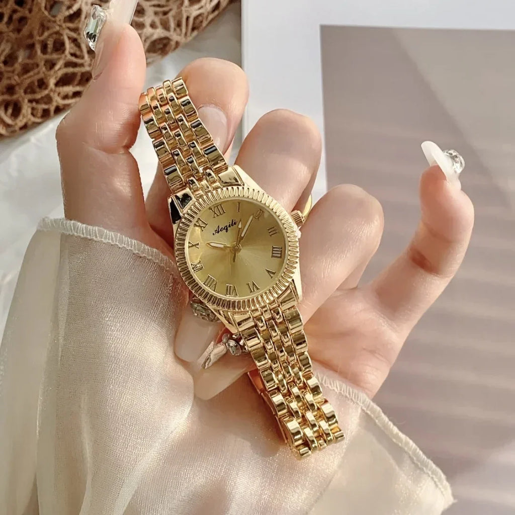 Gold Watch Women Watches Ladies Large dial Steel Women's Bracelet Watches Female Clock Relogio Feminino Montre Femme
