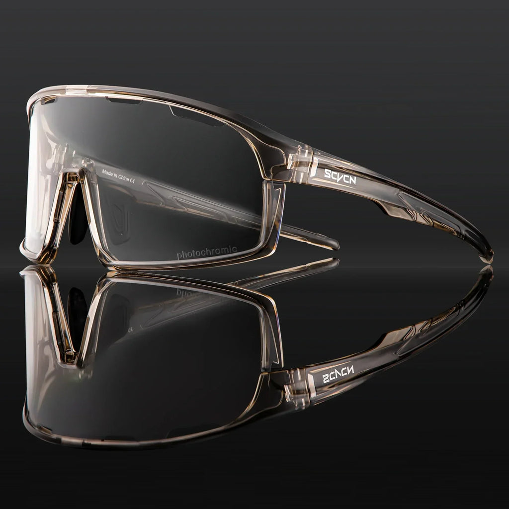 Photochromic Cycling Sunglasses Cycling Glasses UV400 Bicycle Eyewear Sports MTB Outdoor Bike Goggles Sunglasses Eyepieces
