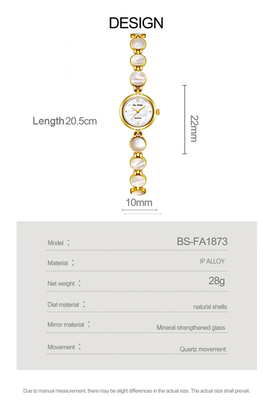 Luxury Ladies Watches Gold Small Dial Natural Shell Bracelet Clock Gifts For Women Lady Fashion Dress Quartz Wristwatch