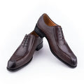 Deluxe Men's Leather Shoes Formal Dress Shoes Wedding Party  Oxford Handmade Comfortable Lace Up Genuine Leather Men's Shoe