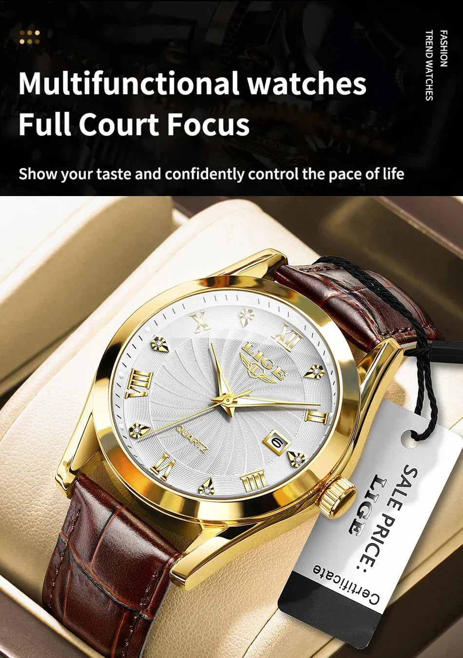 Women Watch Fashion Leather Military Sport Waterproof Watches For Women Top Brand Luxury Women's Bracelet Watch Reloj Mujer