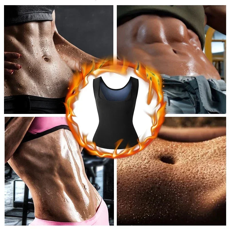 Sauna Suit for Women Body Shaper Heat Trapping Vest  Weight Loss Workout Shirt Tank Top Slimming Women Shapwear Training