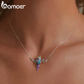 925 Sterling Silver Cute Bird Pendant Necklace for Women Teen Girls Animal Jewelry Gifts for her