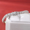 Luxury Full Moissanite Bracelet S925 Silver Sparkling Diamond for Women Engagement Wedding Fine Jewelry Gift GRA Certified