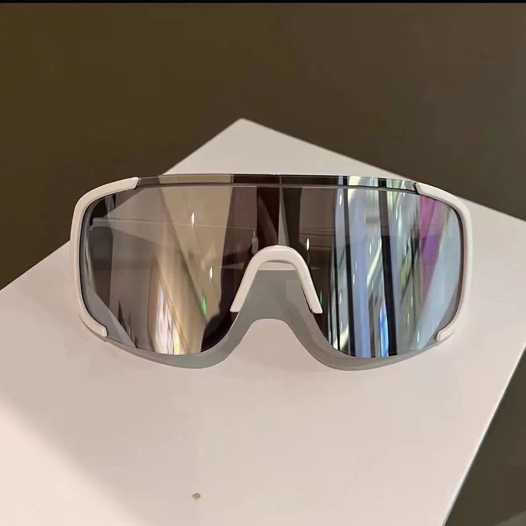 New Y2K Style Cycling Sunglasses Windproof Glasses for Men Women Retro-Reflective Sheeting Lens Road Riding Sport Glasses
