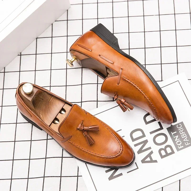 Men's Tassel Loafers Dress Shoes Business Leisure Driving Shoes Summer Outdoor Classic Fashion Famous Brand Luxury