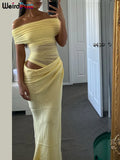 Ruched Irregular Dress Women Mesh Patchwork Slash Neck Short Sleeve Skinny Stretch Trend Elegant Long Bodycon Outfits