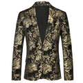 New Men Luxury Velvet Suit Foil Stamped Printed Jacket , Fashion Male Business Social Wedding Prom Party Dress Slim Fit Blazers