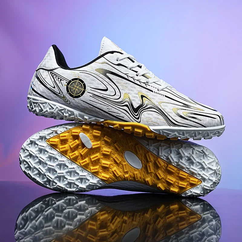 Kids Youth Soccer Cleats Football Shoes Men Non Slip Breathable Lightweight Training Sneakers Boys Children Football Match Boots