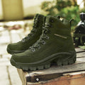 Outdoor boots, hiking shoes, hiking high top shoes, men's shoes, anti slip and wear-resistant off-road sports shoes, combat boot