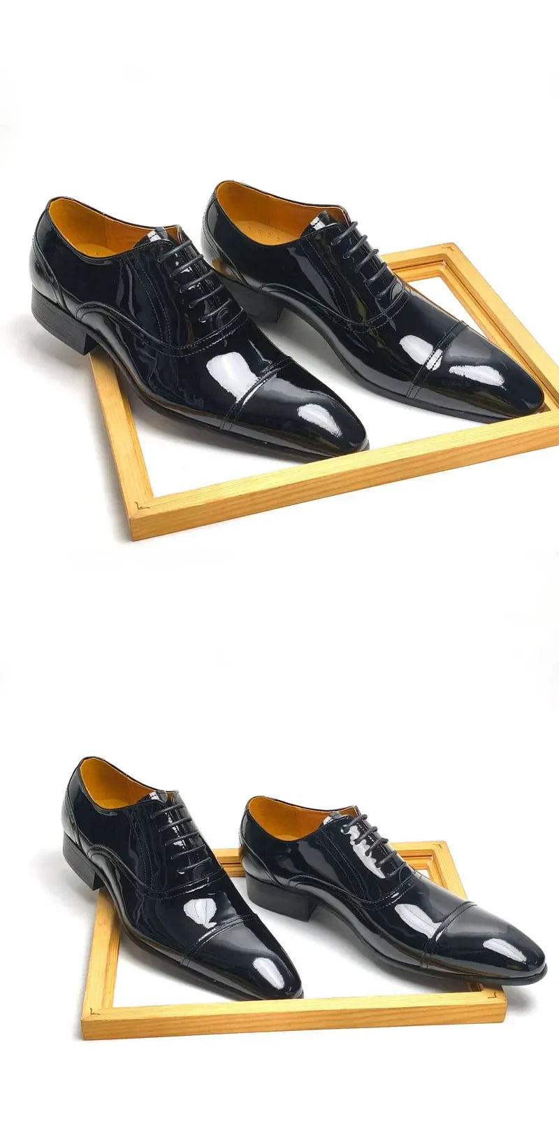 Deluxe Men's Leather Shoes Business office formal leather shoes Oxford Lace-up Classic Fashion cowhide shoes for Men