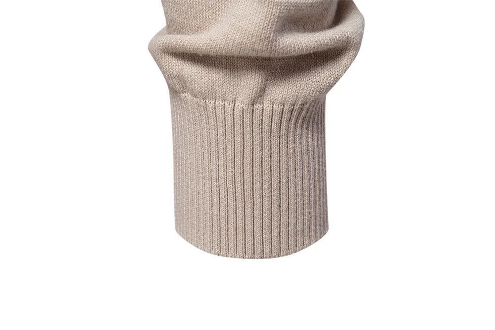 Mens Crewneck Pullover Sweater Knitted Cotton Stripped Quality Autumn Winter Warm Sweaters for Men