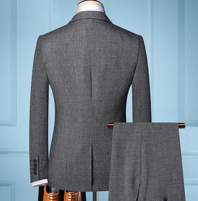 Suit  Men's Fashionable Business Banquet, Trendy Singer, Grid Host, Casual Wedding Banquet Dress, Male Star Performance Suit