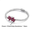 New In Full 3mm Zircon Diamond Tennis Bracelet For Women Girls S925 Silver Plated 18K High Carbon Link Chain Bracelets Gift