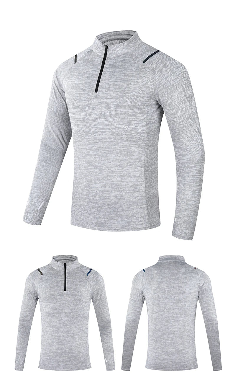 Autumn New Unisex Long Sleeve T-shirt Men Sweatshirt Fitness Shirt Tight Upperwear Anti-sweat Breathable Running Top ﻿