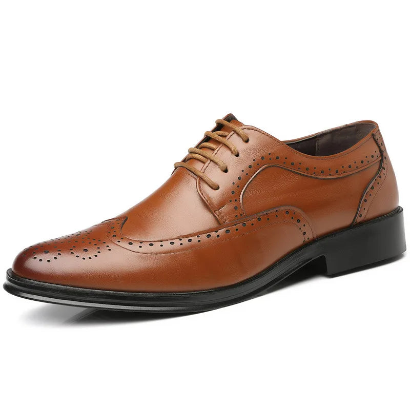 Handcrafted Men's Oxford Shoes – Genuine Leather Formal Dress Shoes