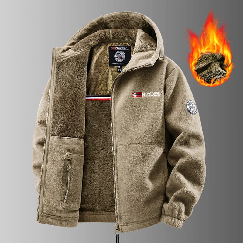 Outdoors Winter Polar Fleece Jacket Men Thermal Fleece Tactical Sports Coat Militar Softshell Hiking Outdoor Army Jackets