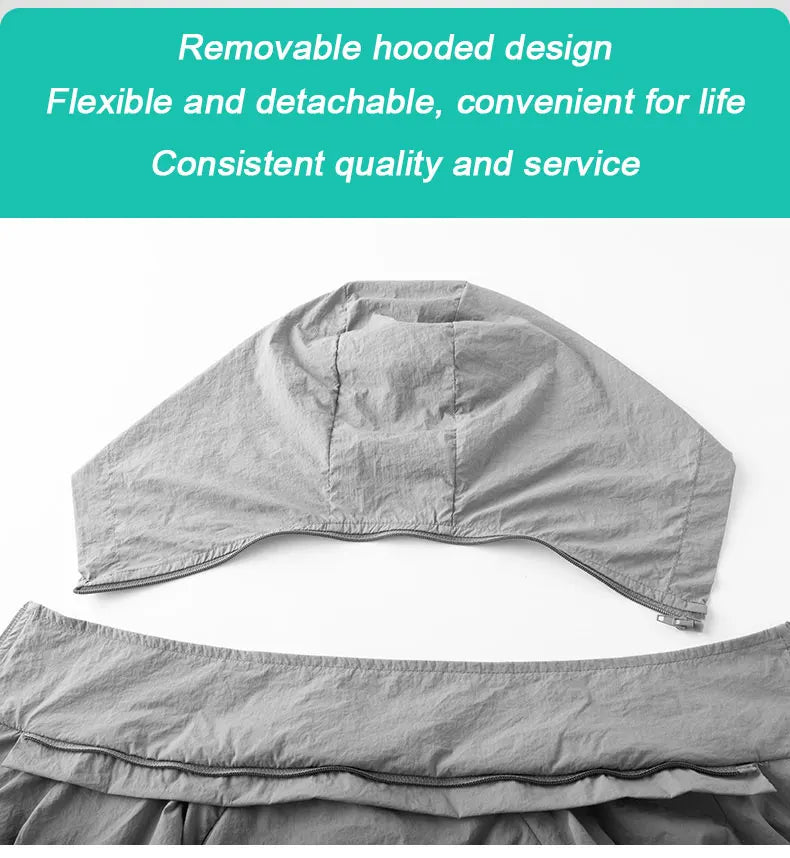 Portable Air Conditioner Jacket USB Fan Cooling Coat Outdoor Work Construction Fishing Hunting Lightweight Sun protection Jacket