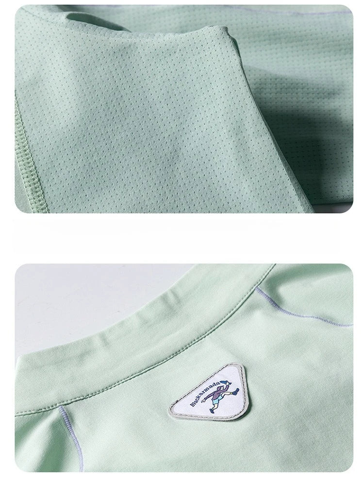 Man Quick-Dry Long Sleeve Shirt - Breathable, Anti-Odor, UPF Sun Protection with Raglan Sleeve Unisex Outdoor Jacket