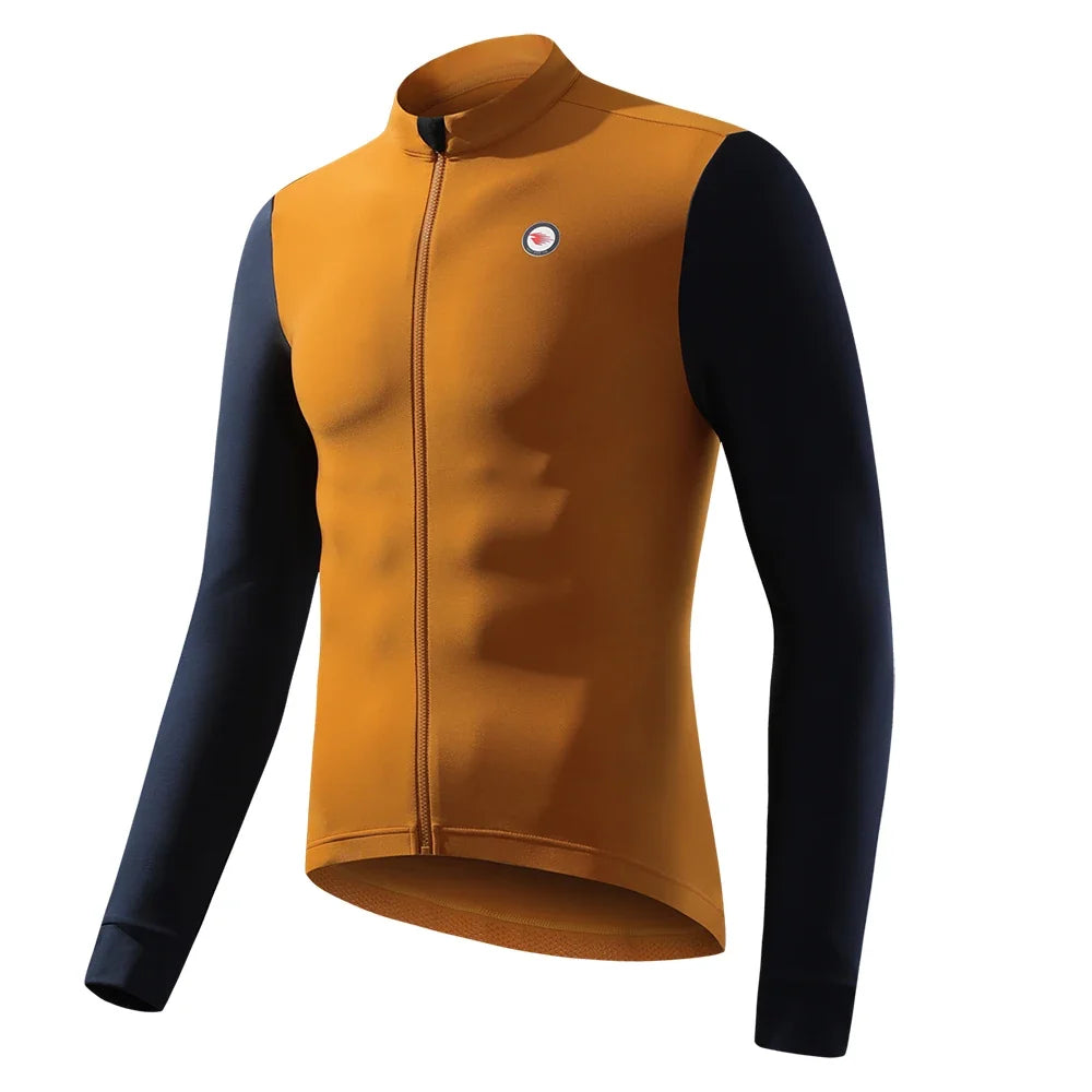 Men Cycling Jacket Winter Thermal Fleece Windbreaker UPF 50+ Sun Protection MTB Bicycle Clothing Bike Coat Riding Windproof