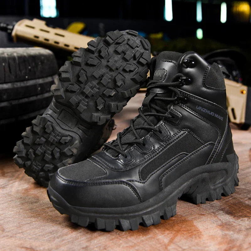 Men'sHiking Shoes Tactical Sport Shoes Male High Top Waterproof Outdoor Mountain Climbing Shoes Hunting Boots Men Outdoor Boots