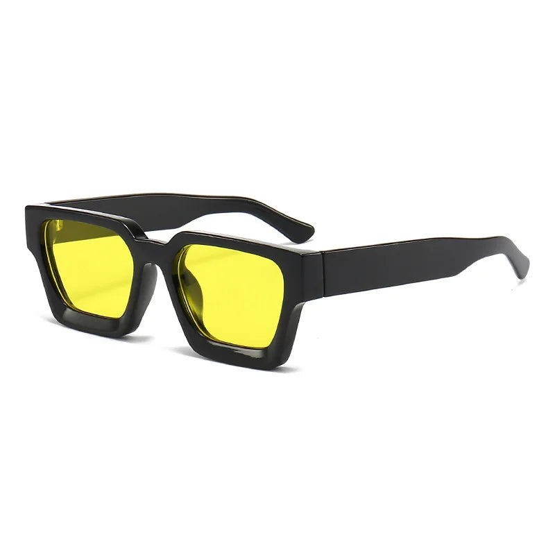 Men Square Frame Sunglasses 2025 Luxury Brand Designer Sun Glasses Retro Trendy Shades UV400 Unisex Women Glasses New