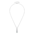 Exquisite Geometric Trapezoid Pendant Necklace 925 Sterling Silver Round Full Moissanite Necklaces for Women Jewelry Gift