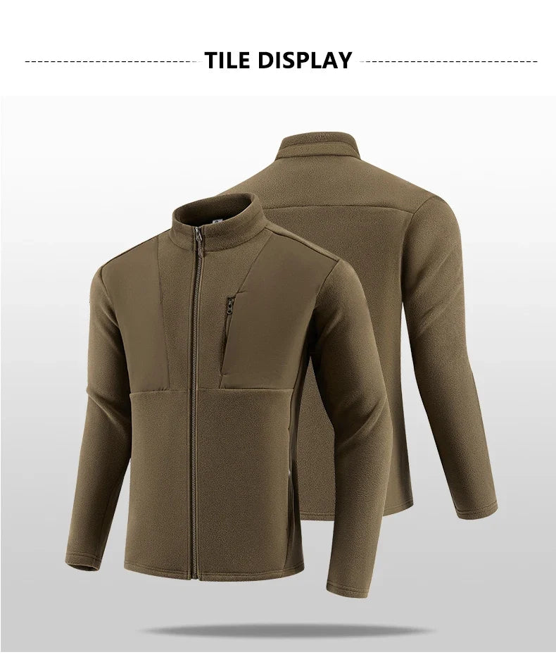 New Men's Autumn/Winter Outdoor Skiing Running Warm Thick Long Sleeve Base Shirt Fashion Casual Fitness Jacket T-Shirt Tops