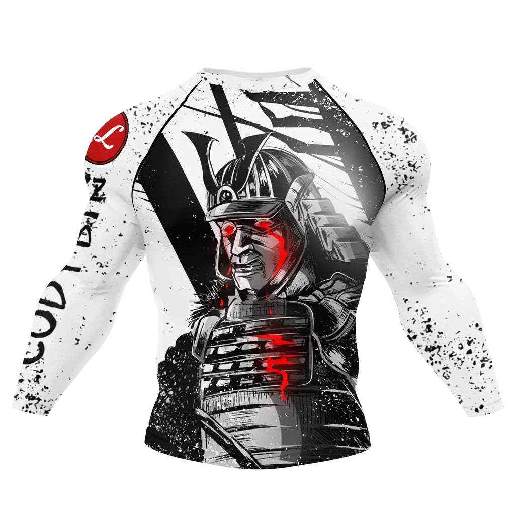 Men Grappling Wear Jiu Jitsu Gi Rashguard BJJ Boxing T-shirts UPF 50+ Male Athletic Running Blouses Compression Gym Tees