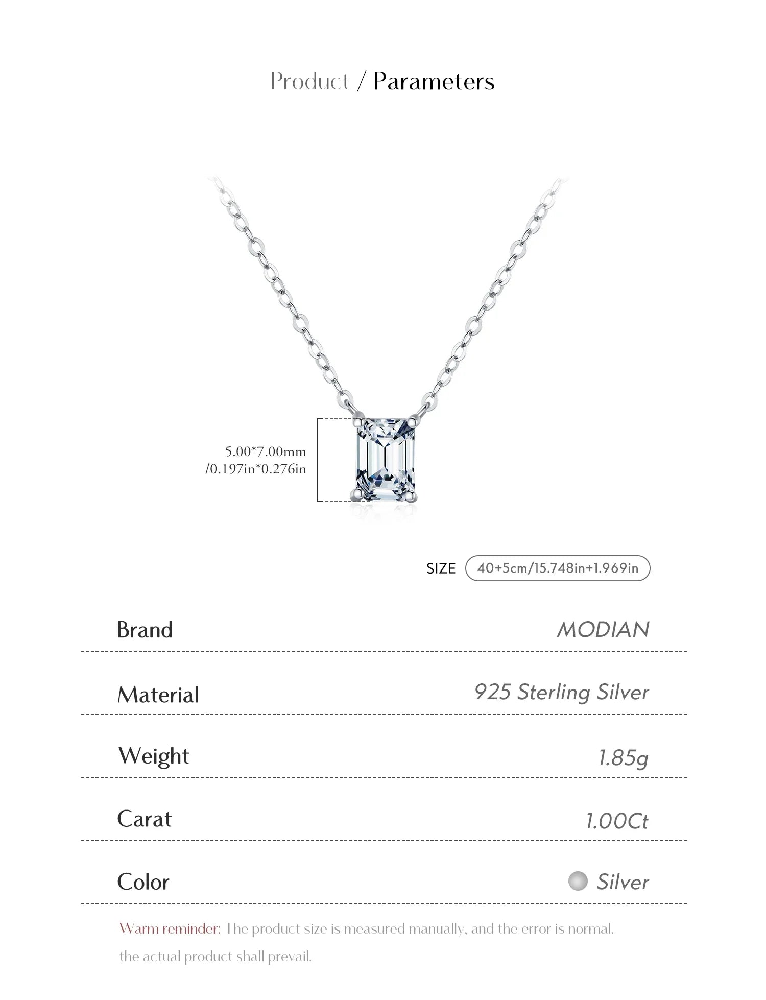 6 Styles D Color Geometric Moissanite Necklaces 925 Sterling Silver Dazzling Pendant Necklace For Women Fine Jewelry