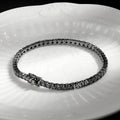 GRA Certified Full 3/4/5/6.5MM Black Moissanite Tennis Bracelet for Men Women S925 Silver Plated 18K Black Gold Bracelets