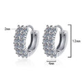 GRA Certified Moissanite Hoop Earrings for Women s925 Sterling Silver Wedding Huggie Earrings Party Jewelry Wholesale
