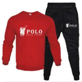 Men's autumn and winter set of round-neck sweatshirts and jogging pants, fashionable for autumn and winter, fitness and casual