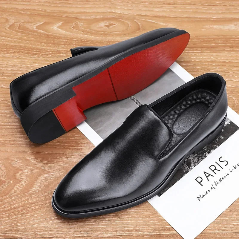 Designer Men's Leather Shoes – Classic Lace-Up Formal Dress Shoes (Black, Brown)