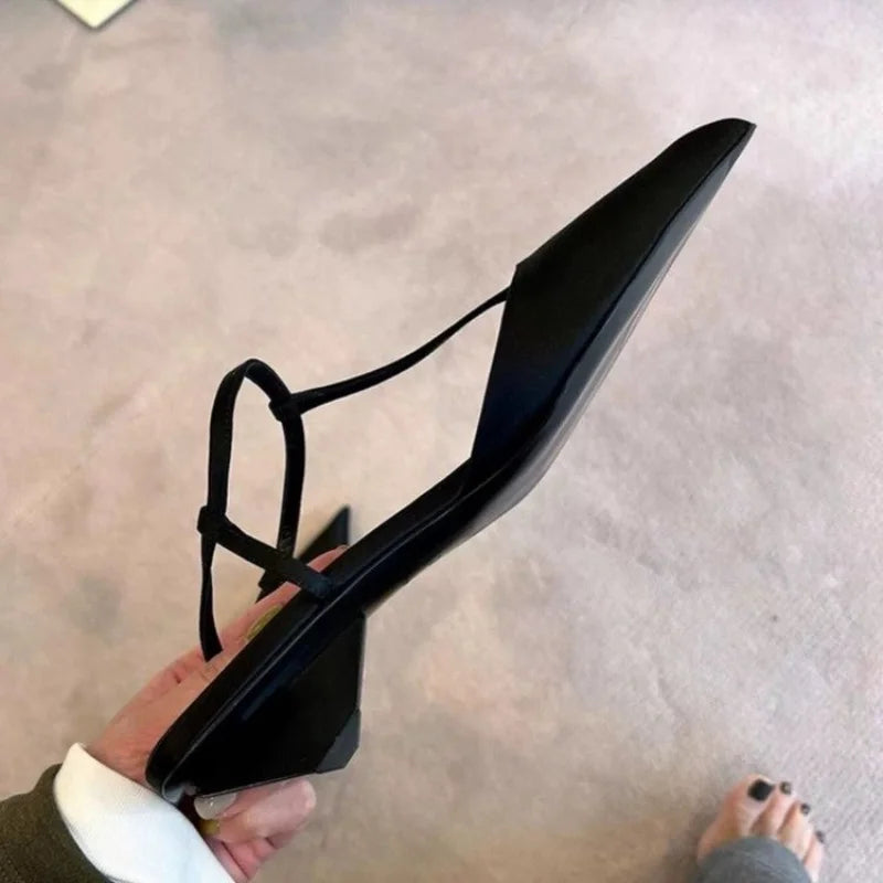 Women's Heeled Shoes New Sexy Pointed Toe Chunky Heel Slingbacks Shoes for Women High Heel Shoes Dress Party High Heel Sandals