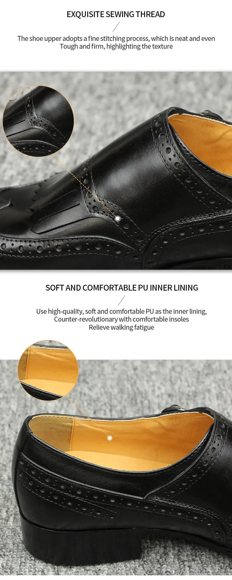 Luxury Leather Shoes  New Top Layer Cowhide Pointed Toe British Business Formal Men's Leather Shoes Wedding Shoes Office Shoes