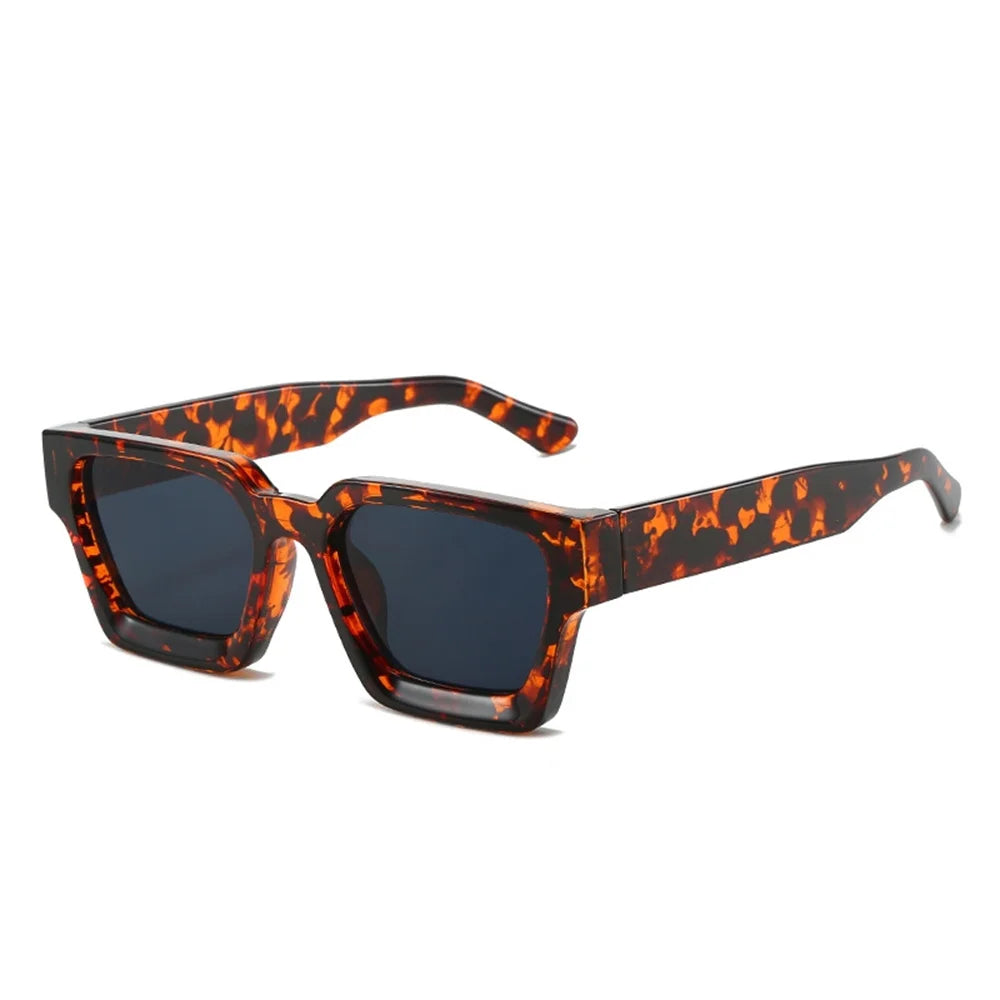 Men Square Frame Sunglasses 2025 Luxury Brand Designer Sun Glasses Retro Trendy Shades UV400 Unisex Women Glasses New