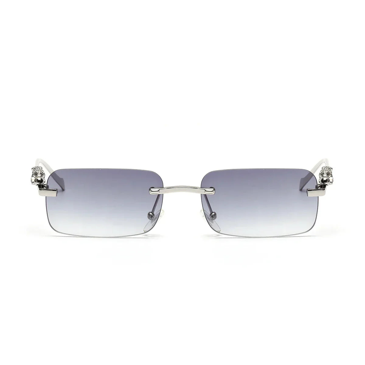 rimless sunglasses UV400 fashion square metal glasses for men women designer man's brand sun glasses shades for outdoor
