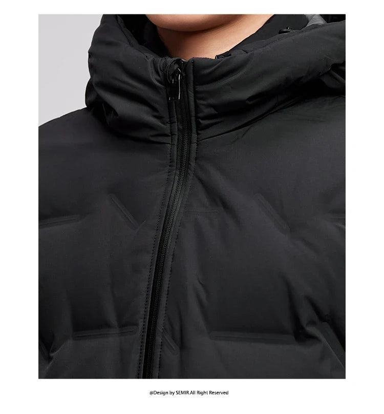 Down Jacket Men 2026 New Waterproof Hooded Outerwear Winter Clothing Solid Color Versatile Thick Down Coat For Man