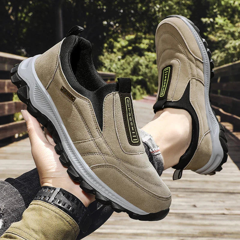 Men's non-slip casual sports shoes wear-resistant hiking shoes Outdoor 2025 fashion comfortable flat walking shoes for men