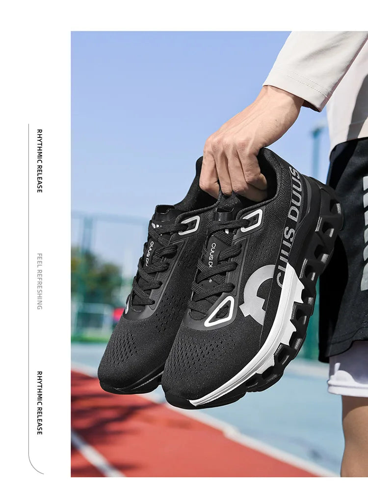 Men's Cushioning Running Shoes Lightweight Athletic Casual Sneakers Male Non-Slip Sports Shoes Outdoor Travel Walking Shoes