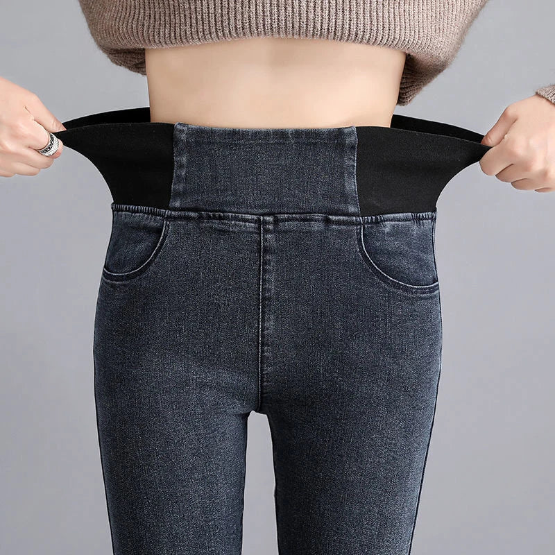 High Waist Slim Denim Pants Stretch Leggings Vaqueros Casual Pantalones Jeans